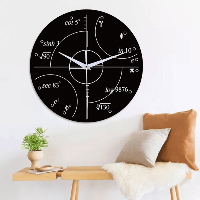 Emoyo ECY063 Creative Mathematics Wall Clock 3D Wall Clock for Home Office Decorations A