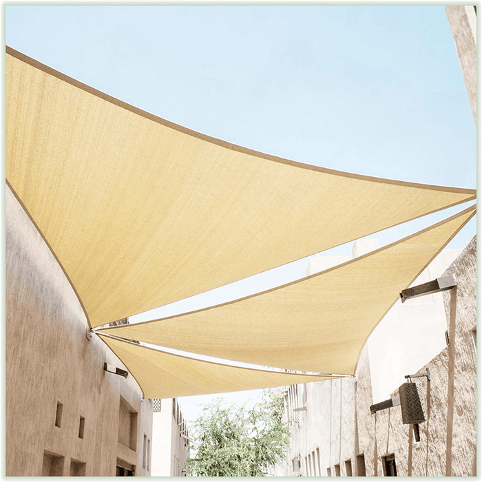 Triangle Sun Shade 95% UV Resistant Waterproof Breathable Folding Canopy Outdoor Patio Beach Camping Travel