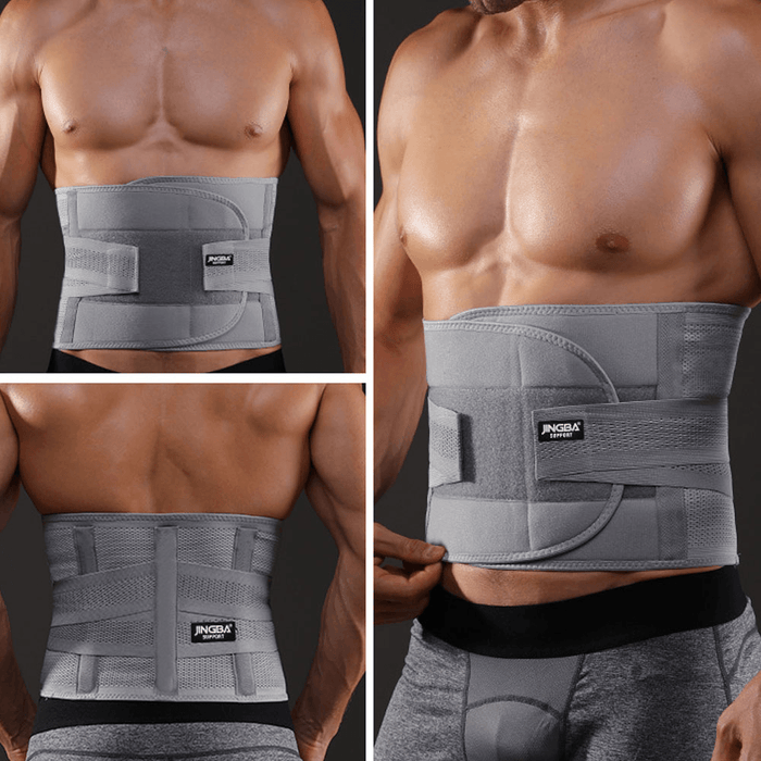 JINGBA SUPPORT Adjustable Sport Protection Waist Support Belt Lower Brace Pain Relief Lumbar Brace for Sport Office