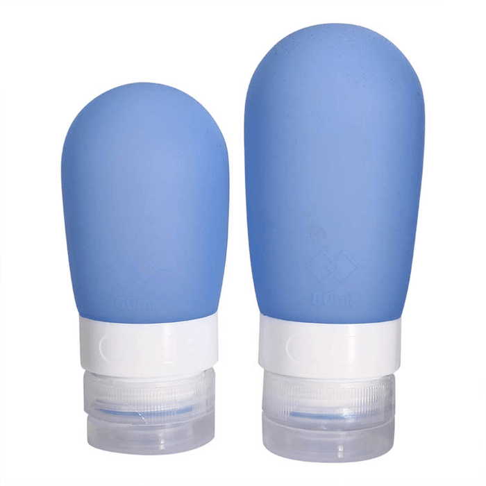 Honana BX-232 60 and 80Ml Bathroom Portable Travel Silica Gel Box Shampoo Bottles Lotion Container