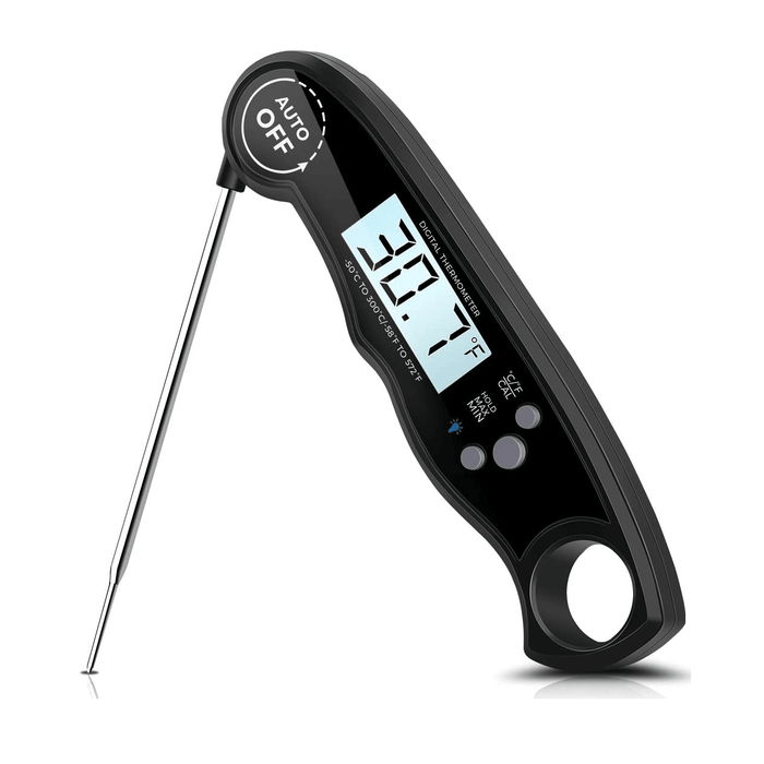 3-4S Quick Response Digital Electronic Thermometer with Waterproof Probe Food Thermometer for BBQ Grill Kitchen Cooking