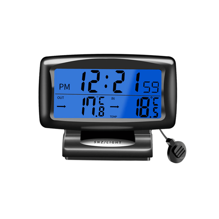 Portable 2 in 1 Car Auto Thermometer Clock Calendar LCD Display Screen with LCD Digital Display