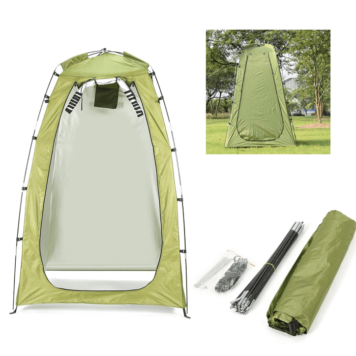 Single People Tent Outdoor Shower Toilet Tent Waterproof Camping Beach Tent Bathroom Sun Shelter