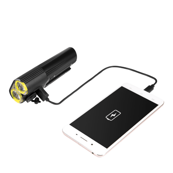 GACIRON V9D 1600LM 5000Mah Bike Headlight Aluminum Alloy IPX6 Waterproof USB Charging 5 Modes Lights Power Bank Electric Scooter MTB Road Bike Lights