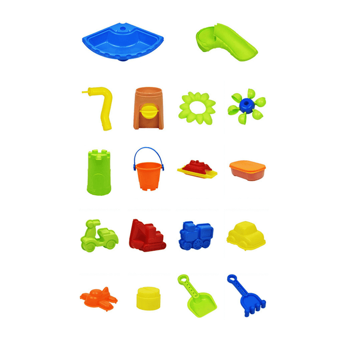 Sandboxes Sand & Water Table Beach Toys Set Beach Play Table Outdoor Garden Beach Table Sand Play Tool for Children