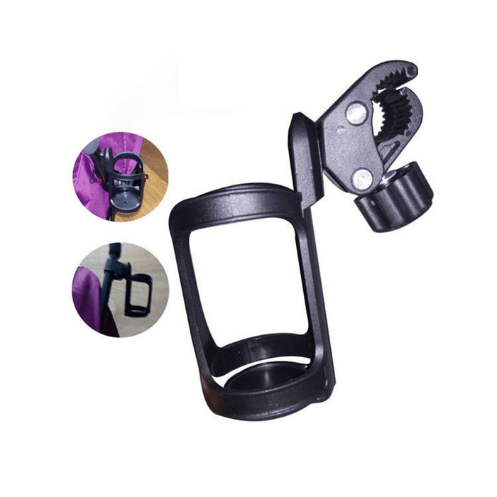 XANES® Stroller Cup Holder Universal 360° Rotation Drink Holder Bike Water Bottle Holder for Bike Walker Wheelchair Trolleys