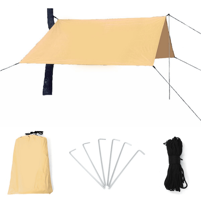 400X300Cm Outdoor Rainshed Sunshade Sky Curtain Camping Tent Tarp Camping Beach Picnic Sun Shelter Awning Tent