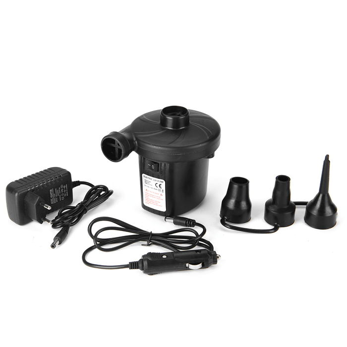 Electric Air Pump 3 Nozzle Inflator for Inflatable Cushions Air Mattress Bed Swimming Ring Boats