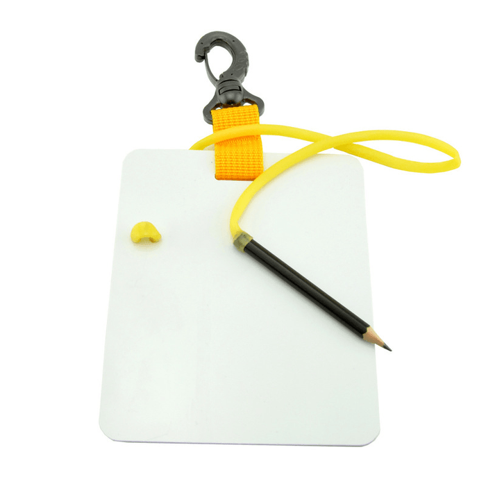 KEEP DIVING Writ-Board Scuba Diving Swimming Portable Writing Whiteboard Message Board with Snap Clip Buckle Pencil