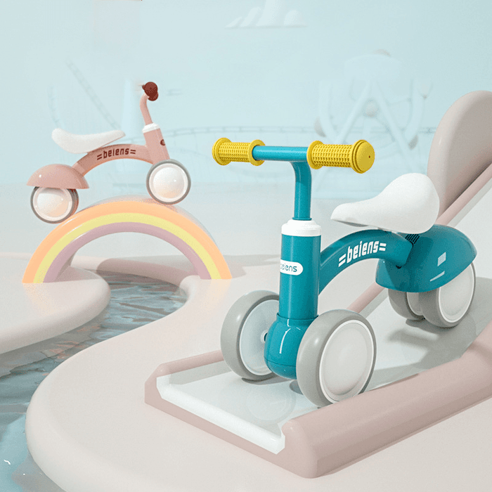 Beiens Kids Toys Balance Bike Walker Baby Ride on Tricycle Toy for Learning Walk Scooter Toddler Outdoor Game Gift 1-3 Years Old