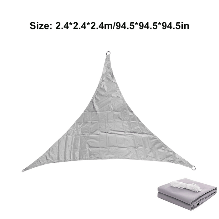 Triangle Sun Shade 95% UV Resistant Waterproof Breathable Folding Canopy Outdoor Patio Beach Camping Travel