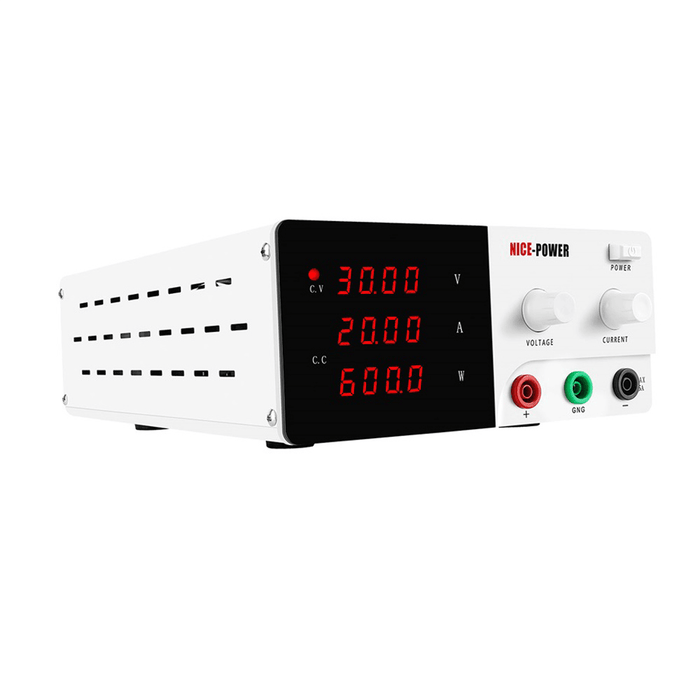 NICE-POWER R-SPS3020 30V 20A Digital Adjustable DC Power Supply Laboratory Power Source 4-Bit Display Voltage Regulator Current Stabilizer