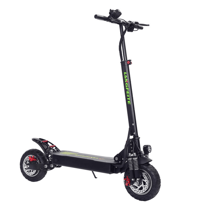 LANGFEITE L8S 2019 Version 15Ah 48.1V 800W*2 Dual Motor Folding Electric Scooter Color Display DC Brushless Motor 45Km/H Top Speed 40Km Range EU Plug