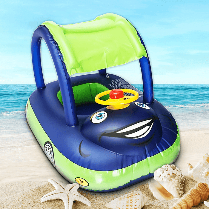 Toddler Kids Inflatable Floating Boat Baby Pool Float Swim Float Boat Summer Toys Fun for Outdoor Swimming Poolplay