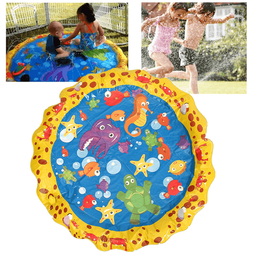 Inflatable Splash Water Mat Sprinkle Splash Play Mat Fun Summer Spray Toysinflatable Pad Outdoor Water Toys for Kids