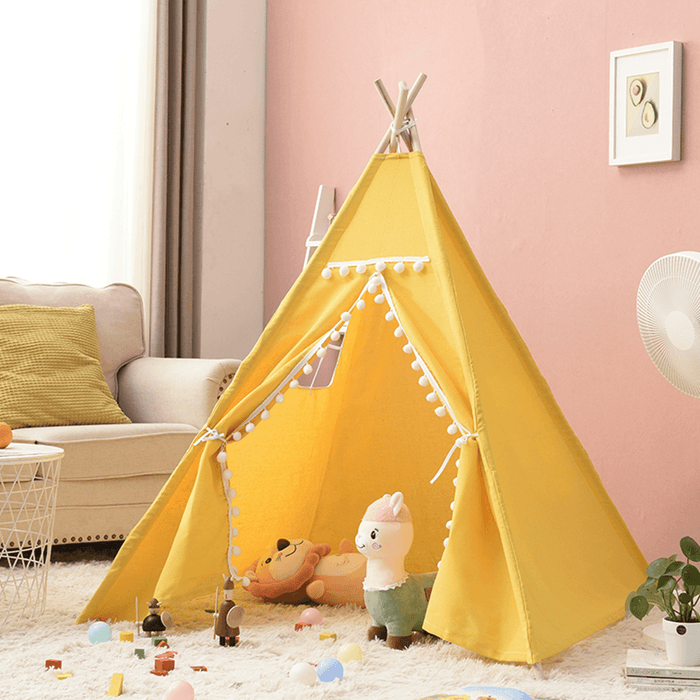 Kids Tent Cotton Canvas Children Play Tent House Game House Boy Girls Gift