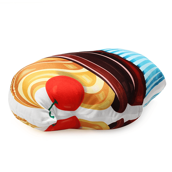 Simulation Creative PP Cotton Squishy 3D Ice Cream Throw Pillow Plush Sofa Bed Office Cushion