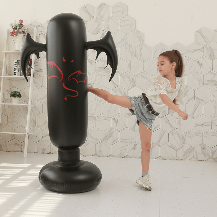 Kid Adult Inflate Free Standing Punch Bag Kick Art Training inside Room Boxing Target