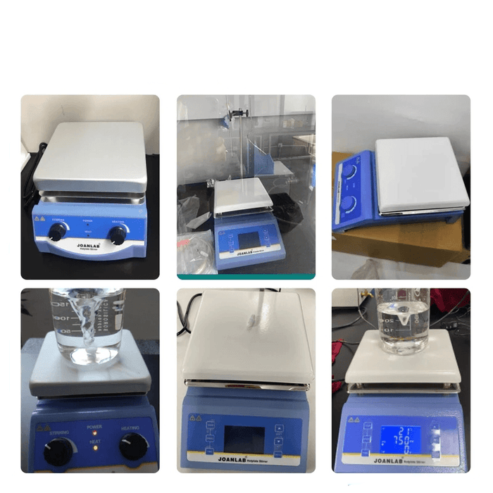 JOANLAB HSC-19T Heating Magnetic Stirrer Hot Plate Lab Stirrer Digital Display Magnetic Mixer Lab Equipment 5L with Stir Bar