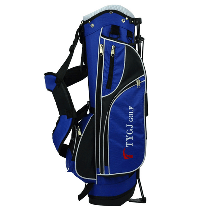 4-Way Children Lightweight Golf Rod Stand Bag Clubs Carry Organizer Storage Pouch