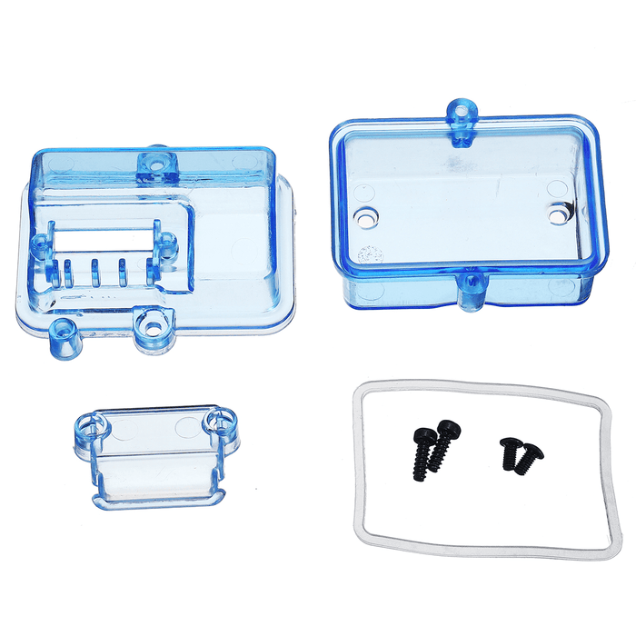 Mini Waterproof Plastic Transparent Receiver Box P2047 for 1/10 RC Short Course Slash HQ727