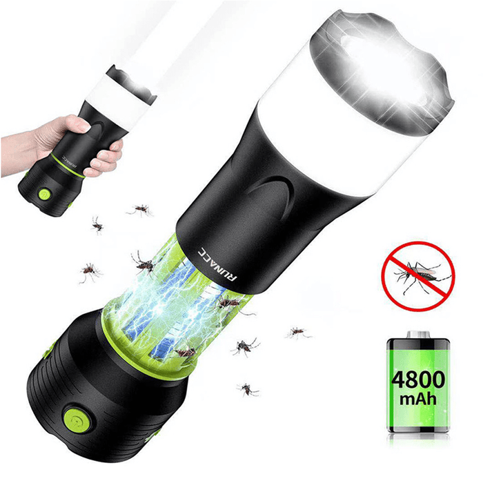 4800Mah 5W Camping Light Multifunctional IPX5 Waterproof Flashlight Mosquito Killer Light with Emergency Power Bank Function