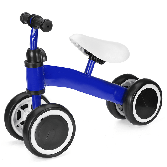 4 Wheels Kids Balance Bike Walker No Pedal Children Learning Walk Scooter for 1-3 Years Old Outdoor Cycling