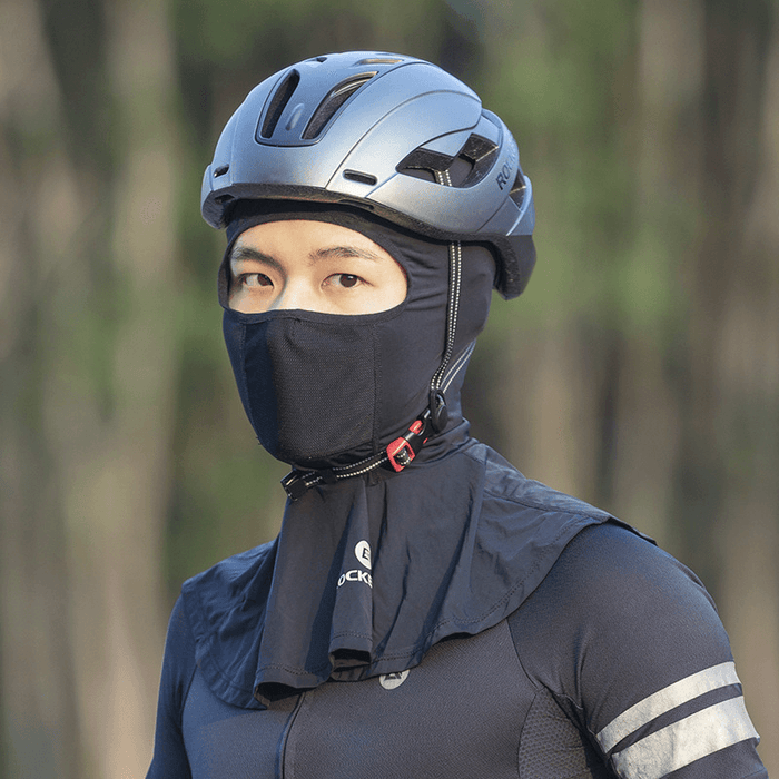 ROCKBROS UV＞50 Sun Protection Ice Silk Breathable Outdoor Cycling Mask Night Riding Reflective Warning