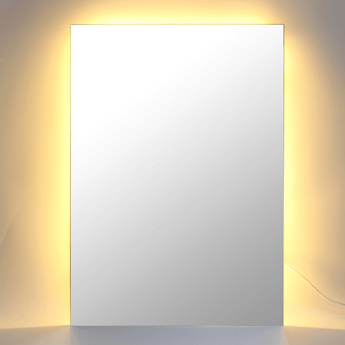 50X70Cm Illuminated Bathroom LED Mirrors Wall Mounted Safe Touch Switch