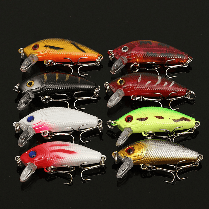 ZANLURE Lot 56 Mixed Minnow Fishing Lures Bass Baits Crankbaits Sharp Hooks Tackle Set