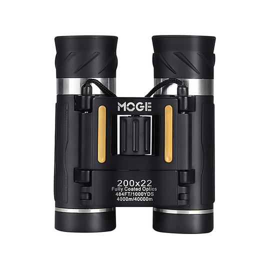 MOGE 200X22 Kids Telescope Mini Handheld BAK4 Prism Folding Binoculars Low Night Vision for Camping Travel