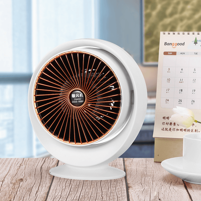 800W Mini Electric Air Heater Portable Space PTC Ceramic Heating Fan Home Office Winter Warmer