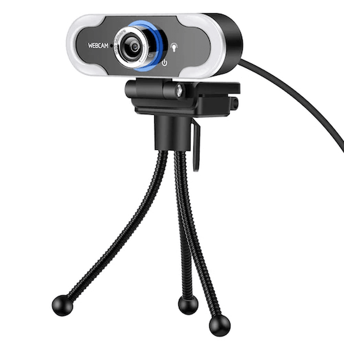 Xiaovv Autofocus 2K USB Webcam Plug and Play 90° Angle Web Camera with Stereo Microphone for Live Streaming Online Class Conference Compatible with Windows OS Linux Chrome OS Ubuntu