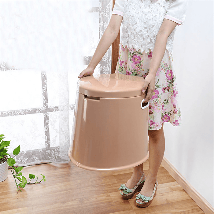Portable Travel Toilet Compact Potty Bucket Seats Waste Tank Lightweight Outdoor Indoor Toilet for Camping Hiking Boating Caravan Campsite Hospital