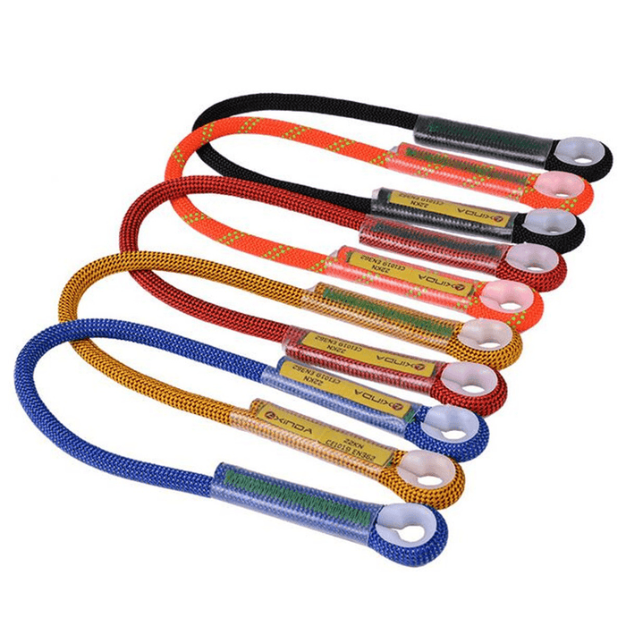 60CM Rock Climbing Safety Loop Rope Sling Harness Tree Abseil Rescue Mountaineering Equipment