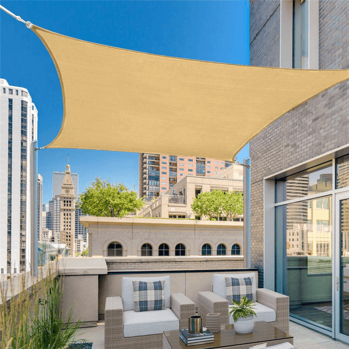 3X6M Sun Shade Rectangle 95% UV Resistant Waterproof Breathable Canopy Awning