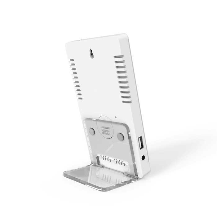 Smart Mirror LED Clock Decorative Phone Charger Alarm Clock 4-Level Brightness Digital Clock with Weather Temperature Display USB Port