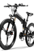 LANKELEISI XT600 10.4Ah 48V 400W 26Inch Folding Moped Electric Bike 100Km Mileage Max Load 120Kg with EU Plug Electric Bicycle