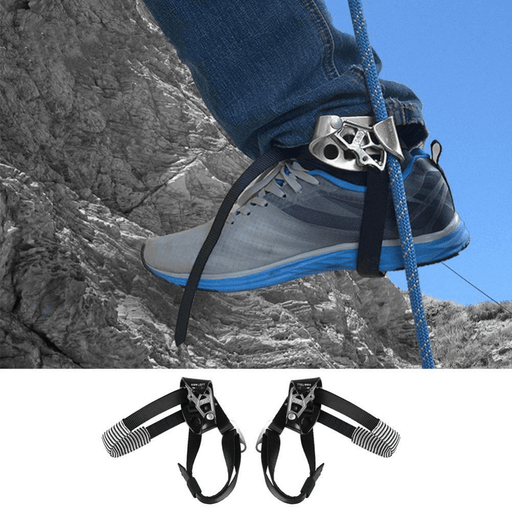 Outdoor Mountaineering Rock Climbing Left Foot Rope Ascender Riser Equipment Device Tool