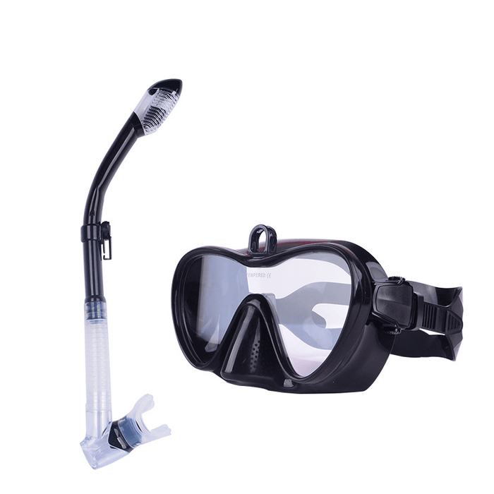 Anti-Fog Scuba Diving Mask Snorkel Swimming Goggles Full Dry Breathing Tube Water Sport