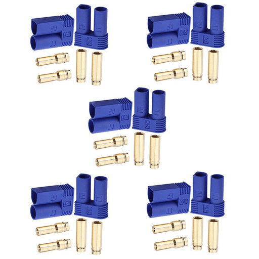 10Set EC5 Flame Retardant Male & Female Connectors Banana Head Plug for RC Lipo Battery