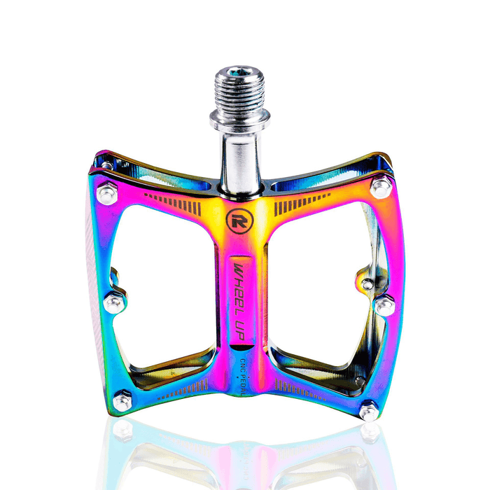 WHEEL up LXK340-02 Colorful Aluminium Alloy Bearing Skidproof Bike Pedals Outdoor Cycling Bicycle Pedals Bicycle Accessories