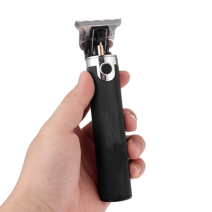 Electric Cordless T-Blade Trimmer USB Rechargeable Machine for Barber Salon Haircut Tool