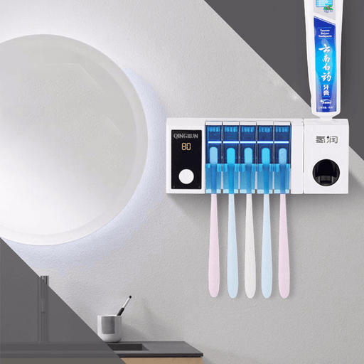 Bakeey Multi-Function UV Automatic Toothbrush Toothpaste Storage Rack Applicable for the US EU