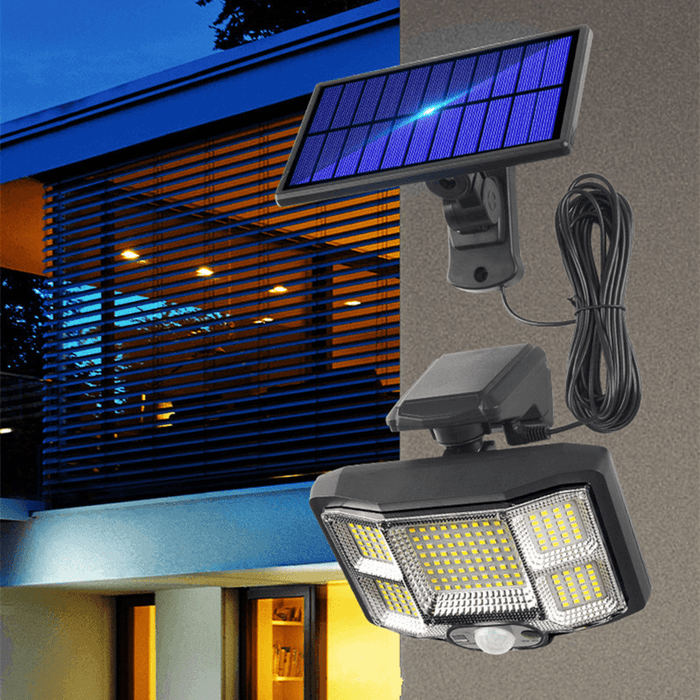 Ipree® Solar Garden Light 168 LED/96 COB Motion Sensor Security Wall Lamp Romote Control Waterproof Camping Light Lawn Courtyard Patio