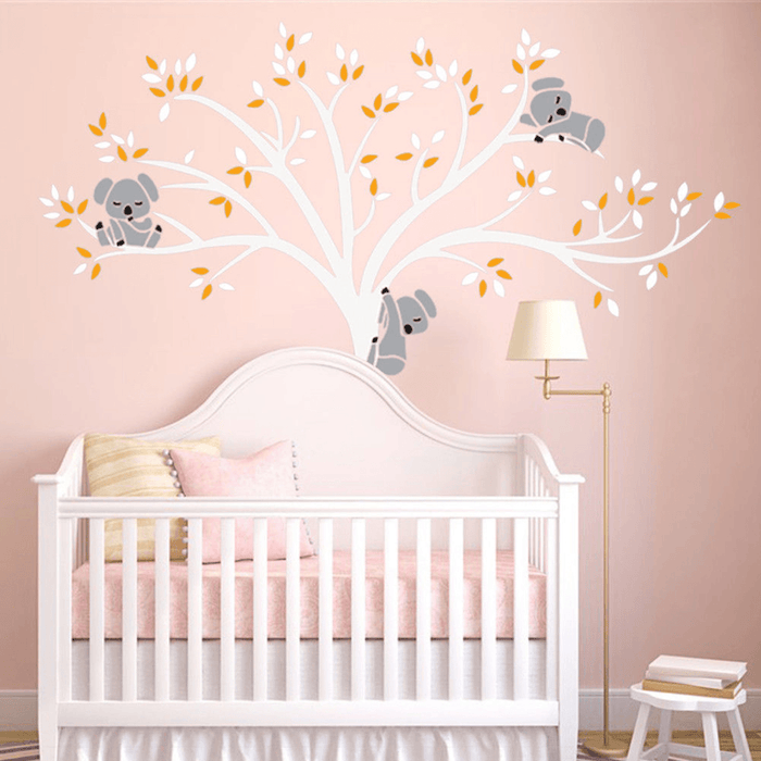 Removable Mural Koala Tree Wall Sticker Kids Decals Home Room Nursery