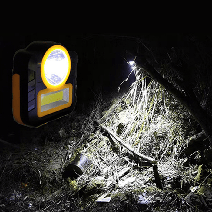 XANES® LED COB Solar Lamp Camping Light USB Portable Work Light Flashlight Lantern Emergency Outdoor Tent Light