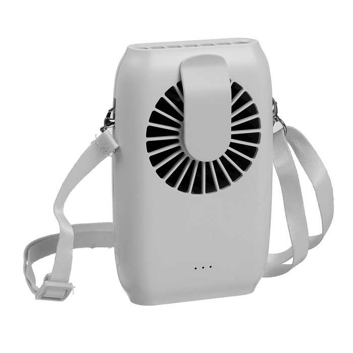 2000Mah Portable Mini Fan Dual-Purpose Waist Fan USB Desktop Cooling Fan Hanging Neck Air Cooler