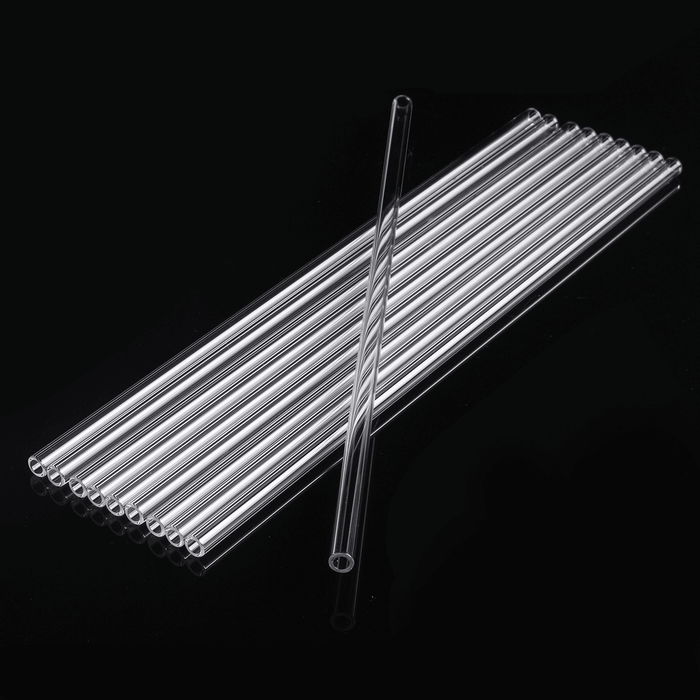 10Pcs 300X7X1Mm Length 300Mm OD 7Mm 1Mm Thick Wall Borosilicate Glass Blowing Tube Lab Factory School Home Tubes