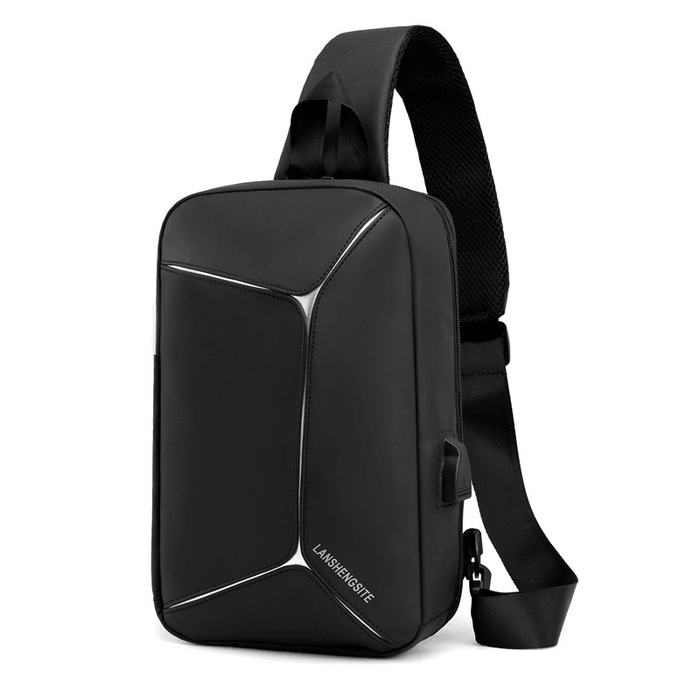 USB Reflective Chest Bag Tactical Bag